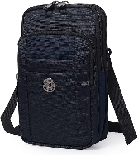 Vista 8 de Senient Wolf impermeable de nailon multifuncional teléfono Crossbody cintura cartera viaje pasaporte bolsa