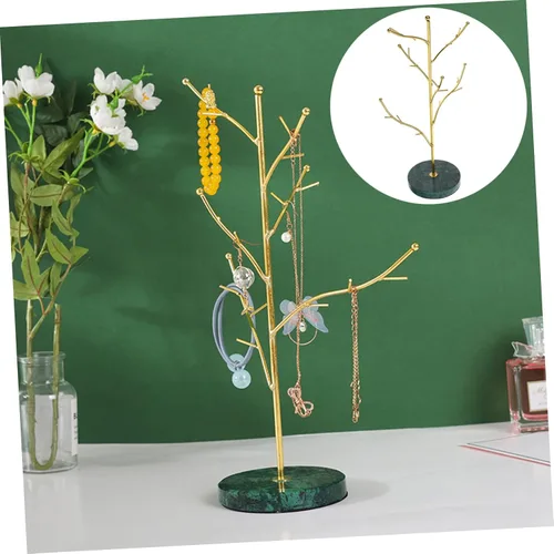 Vista 9 de Holibanna 2 pcs jewelry rack table top display stand bracelet display stand earring storage organizer Bracelet Rings Rack earring display holder
