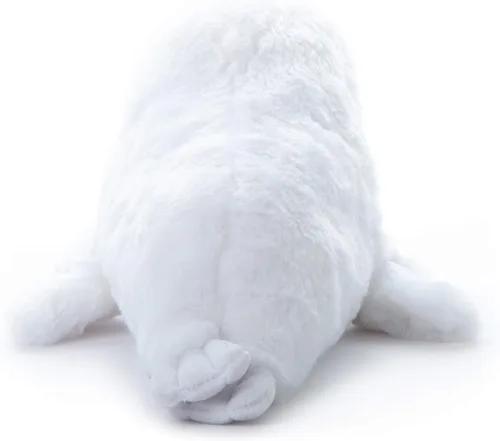 Vista 4 de The Petting Zoo Peluche de sello de arpa para mamá y bebé, regalos para niños, animales del océano Pocketz, juguete de peluche de sello de arpa