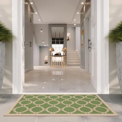 Vista 24 de SAFAVIEH Courtyard Collection CY6924 - Alfombra decorativa para interiores y exteriores, impermeable, fácil de limpiar, 2 pies 3 pulgadas x 6 pies 7