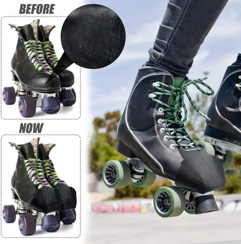 Vista 5 de Geyoga 2 Pcs Roller Skate Toe Guards for Quad Skates