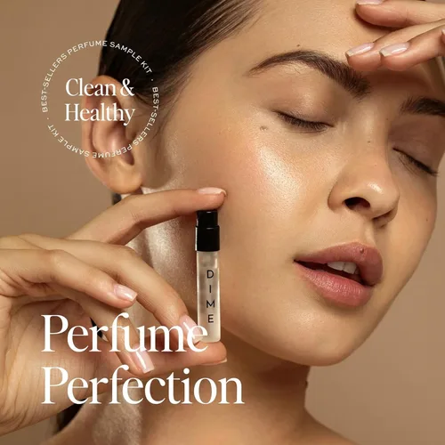 Vista 7 de Muestra de Perfume DIME Beauty, Hipoalergénico, Perfumes Limpios, Eau de Toilette Para Mujer (Set de 5, 2 ml)