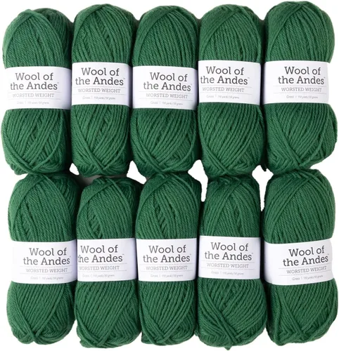 Vista 16 de Knit Picks Wool of the Andes Tan - Paquete de hilo de lana 100% para tejer Almendra