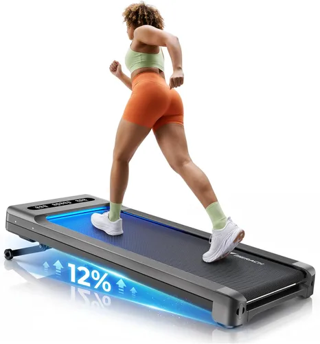 Vista 11 de MERACH UltraWalk W60 Walking Pad Treadmill with 12% Auto Incline, Under Desk Walking Pad 400lb Capacity, Max 3.5HP Heavy Duty Walking Pad with
