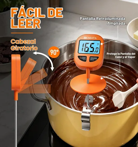 Vista 4 de BOMATA Digital Meat & Candy Thermometer 2 Pack, Include 10" & 5" Probes