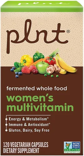 Vista 4 de plnt Multivitamínico de WomenaTMs de alimentos integrales fermentados (120 cápsulas veganas)