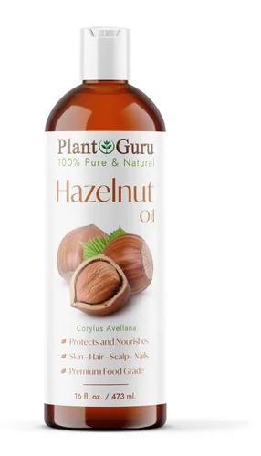 Vista 9 de Plant Guru Aceite de avellana de 4 onzas líquidas. Presionado en frío, 100% puro, natural, hidratante para el crecimiento de la piel, la cara