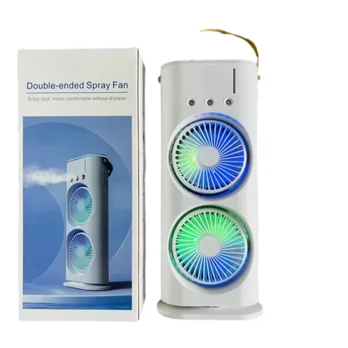Vista 2 de ventilador doble recargable