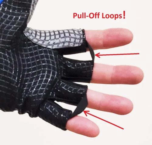 Vista 3 de Waterline Half Finger Paddling Gloves for Kayaks, Canoes and SUP Paddle Boards