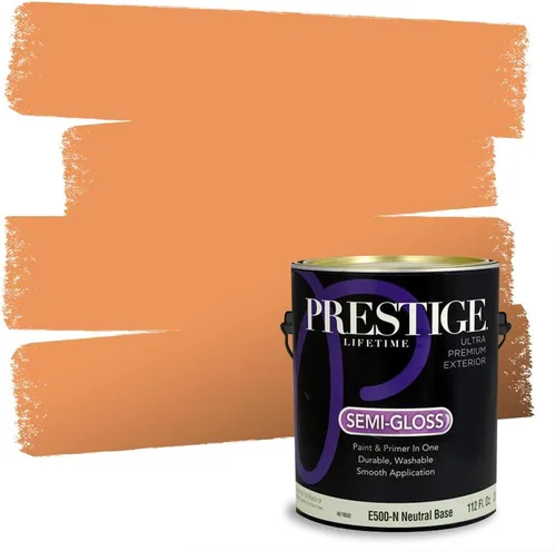Vista 17 de PRESTIGE Pintura exterior e imprimación en uno, bronceado Aberdeen, plano, 1 galón