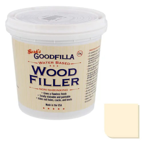 Vista 9 de Goodfilla Ash, 8 onzas, relleno de madera y veta, teñible, tintable, lijable, cero residuos, no tóxico, fabricado en EE. UU Ceniza