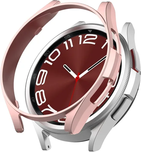 Vista 12 de Funda para Samsung Galaxy Watch 6 Classic de 1.693 in y 1.850 in, resistente a los arañazos, duradera carcasa protectora de policarbonato