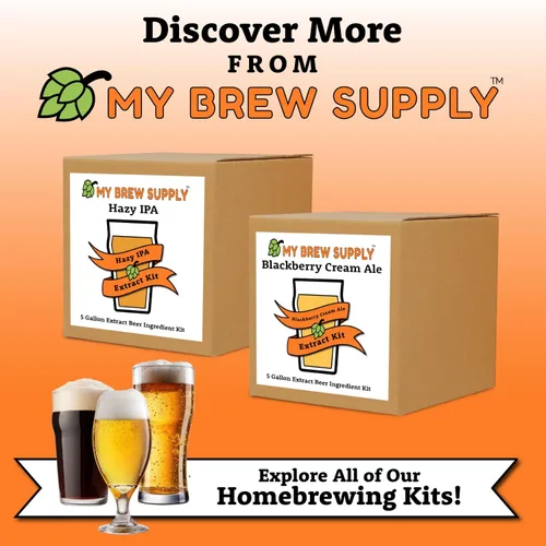 Vista 6 de My Brew Supply Kit de extracto doble IPA Hazy Juicy Double IPA Extracto de malta seca pálido, trigo y Pilsen, azúcar de maíz, avena en copos
