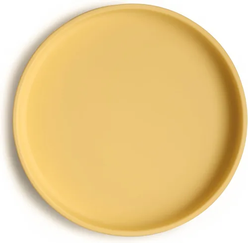 Vista 10 de mushie Plato de Succión Clásico de Silicona Diseño Antideslizante Libre de BPA (Blush)