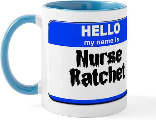 Vista 12 de CafePress Taza de café de cerámica con texto en inglés «Hello My Name Is Mary», de 11 oz (11.0 fl oz)