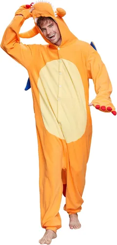 Vista 6 de Dodheah Mameluco de dragón para adultos disfraz de anime disfraz de dibujos animados pijama de Navidad Halloween para hombres mujeres y adolescentes