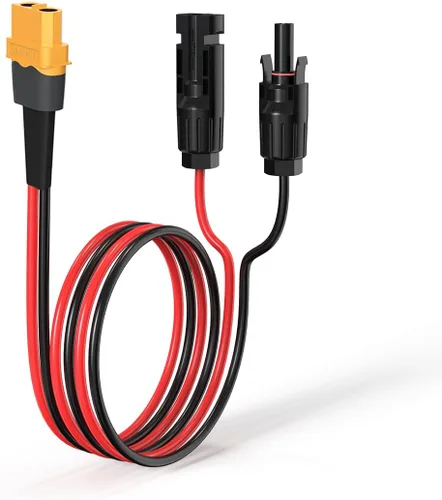 Vista 11 de ELFCULB Cable solar XT60 de 12AWG 2 pies 2 10 25 35 50 75 100 pies XT60 cable de extensión conector de panel solar a conector XT60 para estación