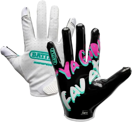 Vista 61 de Battle Guantes deportivos con receptor de velocidad Doom Blanco