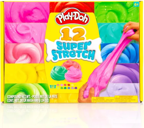 Vista 8 de Play-Doh Juego variado de 12 unidades de Playdoh súper elástico, regalos para niños, juguetes populares, recuerdos de fiesta para edades de 8 a 12