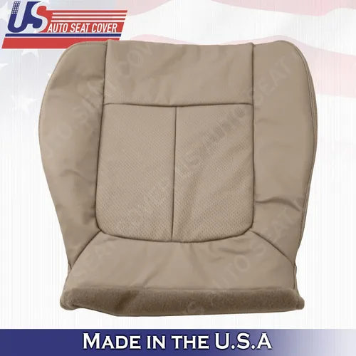 Vista 6 de 2011 2012 2013 2014 para Ford F150 Lariat Driver Bottom Cubierta de cuero perforada marrón