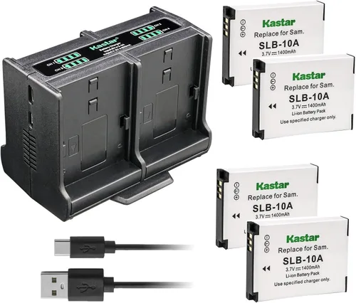 Vista 8 de Kastar Cargador de batería cuádruple compatible con JVC BN-VH105 BN-VH105E BN-VH105EU BN-VH105US GC-XA GC-XA1 ADIXXION GC-XA1BUS ADIXXION GC-XA2