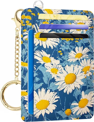 Vista 7 de METALPHA Tarjetero delgado para tarjetas de crédito, carteras pequeñas para mujer, cartera RFID para mujer, bolsillo frontal, lindo y divertido