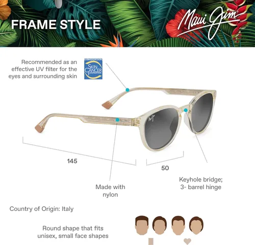 Vista 6 de Maui Jim Gafas de sol redondas Hiehie