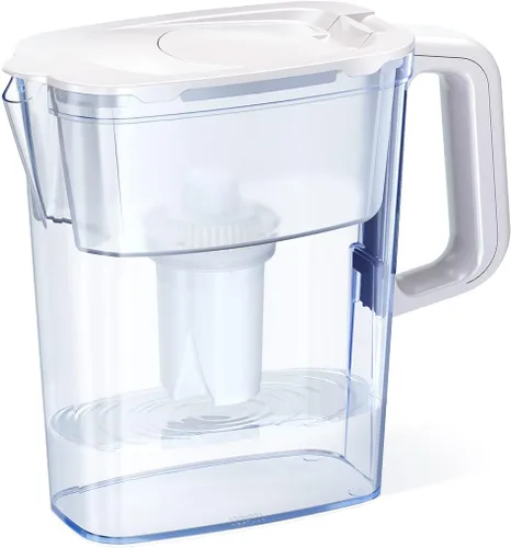 Vista 10 de AQUAPHOR Jarra de filtro de agua compacta de 5 tazas con 1 filtro B15 - Negro