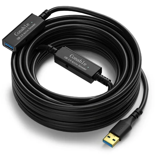 Vista 12 de Paquete de 3 cables de extensión USB 3.0 de 2 pies, cable corto USB A macho a hembra, transferencia de datos de 5 Gbps para cámara web, impresora