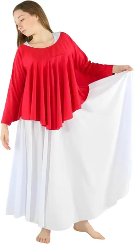 Vista 5 de Danzcue Camiseta de baile con ala de ángel para niñas