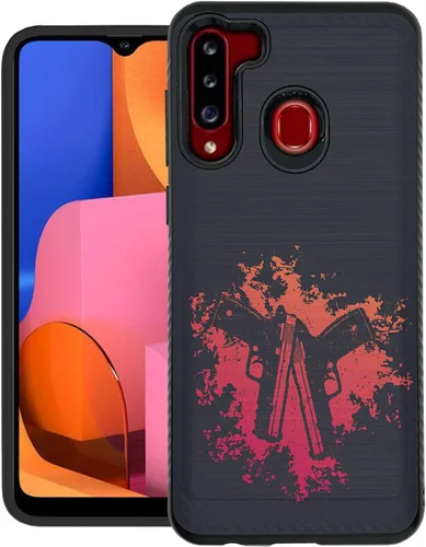 Vista 20 de CasesOnDeck - Carcasa resistente compatible con Samsung Galaxy A21 y A21 (armadura cepillada)