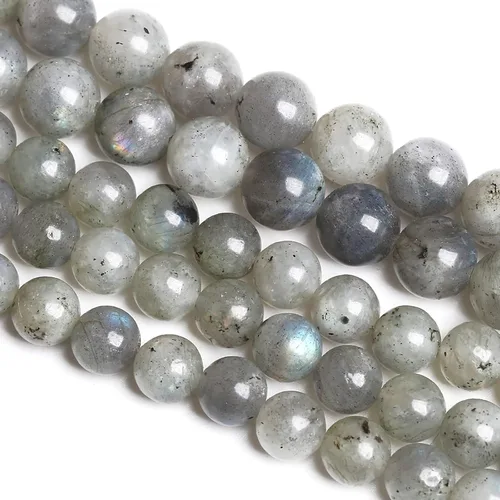 Vista 8 de 60 cuentas sueltas de piedra natural de turquesa africana de 0.236 pulgadas (6 mm) para hacer joyas, pulseras de bricolaje