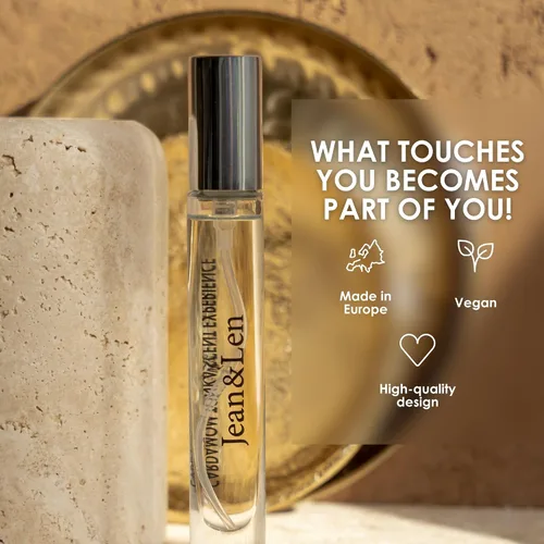 Vista 5 de Jean & Len Scent Experience Cardamom & Tonka, Eau de Toilette con fragancia de cardamomo y tonka, práctico mini perfume, ideal para llevar, botella