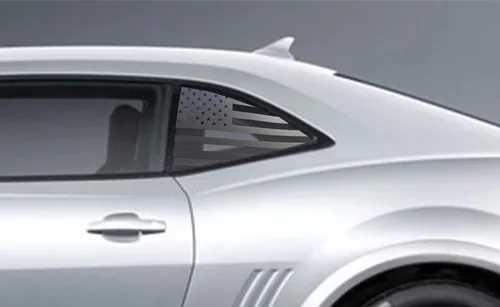 Vista 8 de CONGCONG Calcomanía de bandera estadounidense para Chevy Camaro para ventana trasera compatible con Chevy Camaro 2010-2015, calcomanía de bandera