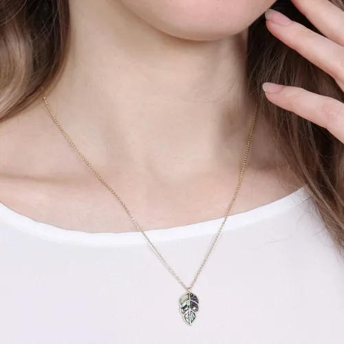 Vista 4 de RIAH FASHION Delicado collar con dije Regalo para mujer, día de San Valentín, día de la madre, lindo colgante de la suerte, cadena delicada