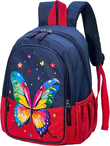 Vista 15 de Mochila de Viaje Preescolar para Niños Pequeños de 11 Pulgadas, Mochila Diaria Genial y Linda con Dibujos Animados, Rosa (Butterfly Pink)