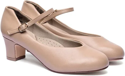 Vista 4 de Stelle Zapatos de carácter para mujer, zapatos de baile de 1.5"2" con correa de tobillo, tacones de baile para sala de baile, salsa, tango