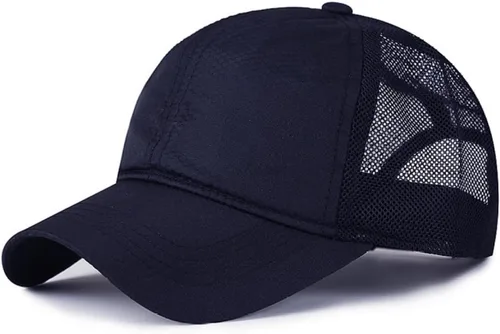 Vista 32 de Gorra de béisbol de ala corta, ajustable, de ala corta, para entrenamiento, pesca, atletismo, para correr