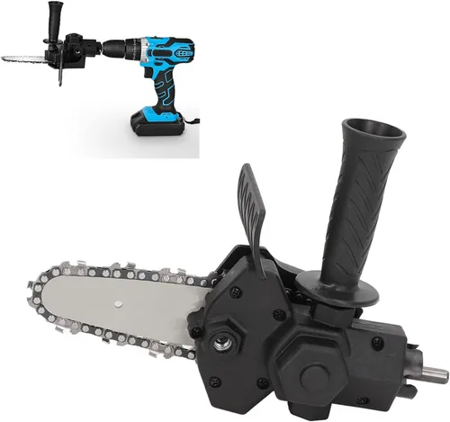 Vista 8 de Cryfokt Motosierra, 0.24-0.51 pulgadas, 3 mandíbulas taladro eléctrico a sierra eléctrica, adaptador de cabeza de conversión de motosierra