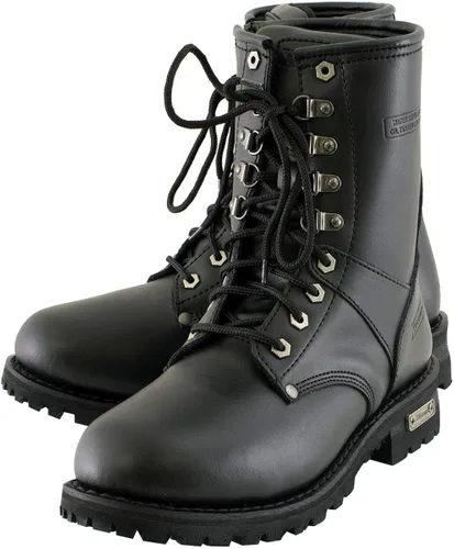 Vista 6 de Xelement 1446 Men's 'Vigilant' Black Leather Logger Boots with Inside Zipper