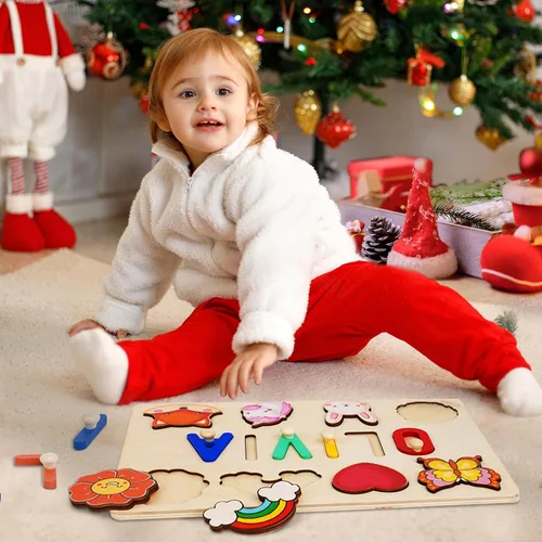 Vista 9 de Nombre Puzzle para Niños Personalizado - Regalos para Niña de 1 Año - Juguetes de Regalo de Cumpleaños Personalizados para Bebés para Niñas y Niños