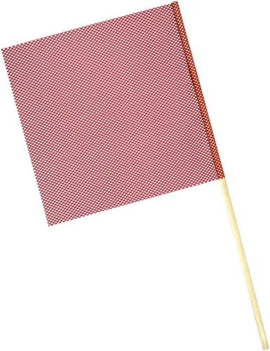 Vista 3 de Productos de advertencia de gran tamaño, bandera de advertencia de clavija, paquete de 12