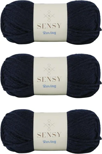 Vista 77 de Sensy Roving - Ovillo de lana multicolor, 3.5 onzas, 132 yardas, calibre 5, voluminoso (otoño)