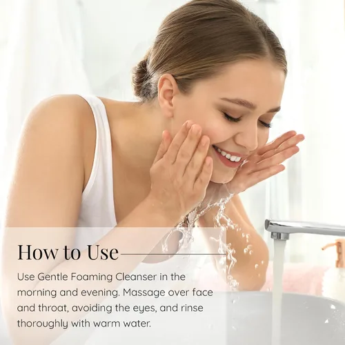 Vista 4 de Aloette Limpiador facial de espuma suave, lavado facial hidratante para mujeres y hombres, limpiador facial rejuvenece y repone la humedad natural