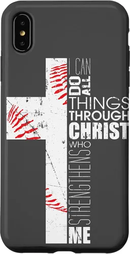Vista 11 de Baseball Phone Case Christian Bible Verse Philippians 4:13 Case for iPhone 17