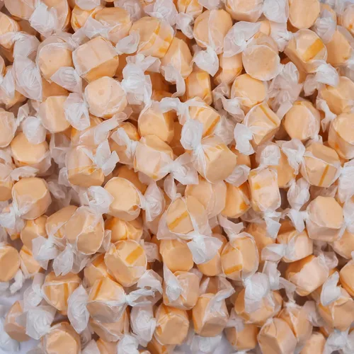 Vista 10 de Dulces gourmet suaves y masticables de agua salada, envueltos individualmente, bolsa a granel (pastel de manzana, 1 libra (paquete de 1))
