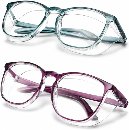 Vista 8 de Elegantes gafas de seguridad para mujeres y niñas, gafas anti-vaho, gafas protectoras, gafas transparentes
