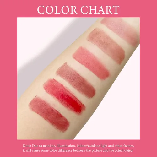 Vista 4 de Regalo de Navidad para mujer, juego de 7 cajas de regalo que incluye lápiz labial mate de terciopelo rojo y collar, fácil de combinar con diferentes