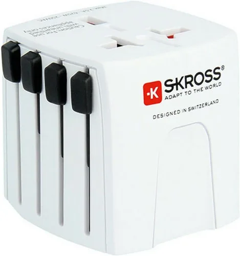 Vista 11 de SKROSS Pro Light World - Adaptador de viaje con USB Adaptador de viaje de 3 polos con sistema deslizante Diseñado para más de 200 países