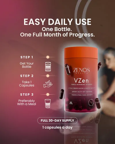 Vista 6 de Zenos Health VZen - Probióticos vaginales para mujeres, probióticos y prebióticos para la salud digestiva y alivio de la hinchazón para mujeres